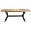 vidaXL Mesa de comedor de madera maciza de mango 200x100x75 cm