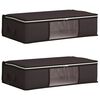 vidaXL Caja de almacenamiento con ventana lateral transparente 2 uds.