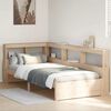 vidaXL Cama con estanter&iacute;a sin colch&oacute;n madera maciza de pino 90x200 cm