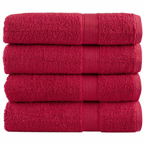 vidaXL Toallas de ba&ntilde;o SOLUND 4 uds 100x150 cm 600 gsm