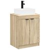 vidaXL Juego de muebles de ba&ntilde;o Roble Sonoma Madera de ingenier&iacute;a