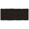 vidaXL Tablero mesa madera tratada borde vivo marr&oacute;n 140x60x(2-6) cm