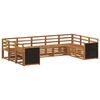 vidaXL Conjunto de sof&aacute;s de exterior 7 uds. Natural