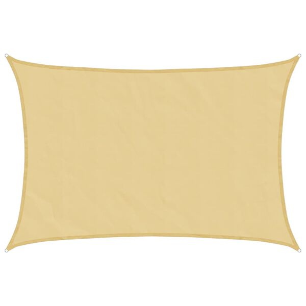 vidaXL Toldo de vela poli&eacute;ster oxford 100% arena 7x6 m