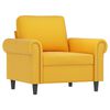 vidaXL Sill&oacute;n con taburete terciopelo amarillo claro 60 cm