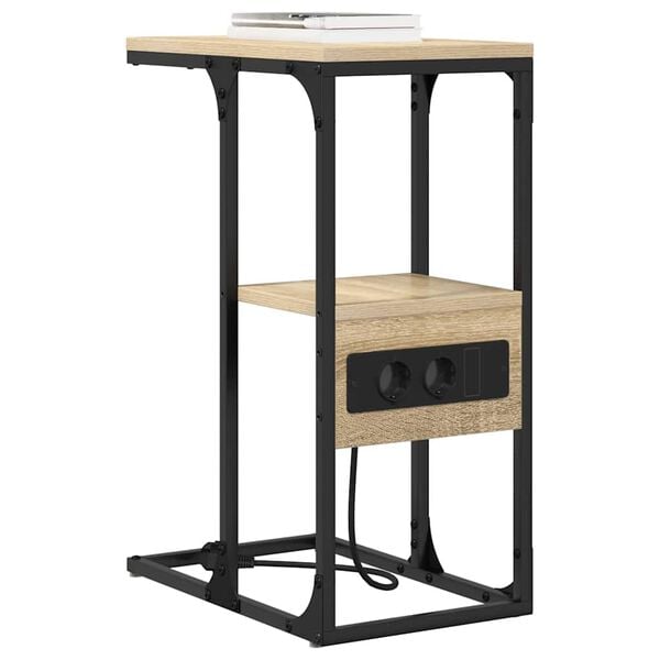 vidaXL Armario de Noche con caj&oacute;n Roble Sonoma 41.5 x 26 x 60.5 cm