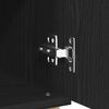vidaXL Vitrina Negro 60 x 35 x 70 cm Madera contrachapada