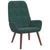 vidaXL Sill&oacute;n reclinable de terciopelo verde oscuro