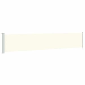 vidaXL Toldo lateral retr&aacute;ctil para patio crema 117x600 cm