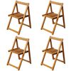 vidaXL Set comedor de jard&iacute;n plegable 5 piezas madera maciza de acacia