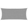 vidaXL Toldo Vela 2 x 4 m HDPE Rectangular Antracita y Blanco