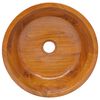 vidaXL Lavabo de madera maciza de teca &Phi;40x10 cm