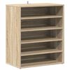 vidaXL Zapatero de madera contrachapada color roble 60x35x70 cm