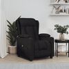 vidaXL Sill&oacute;n reclinable el&eacute;ctrico de tela negro