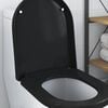 vidaXL Asiento de WC Ajustable Negro 48 x 36,5 x 4,5 cm Polipropileno