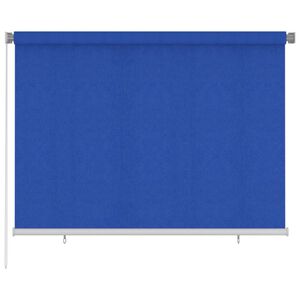 vidaXL Persiana enrollable de jard&iacute;n HDPE azul 200x140 cm