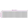 vidaXL Alfombra rectangular bamb&uacute; marr&oacute;n 100x400 cm