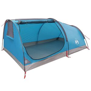 vidaXL Tienda de Senderismo Impermeable 2 personas Azul