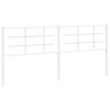 vidaXL Cabecero de repuesto de metal blanco 193 cm