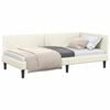 vidaXL Estructura de cama en esquina Crema 80 cm x 200 cm Terciopelo