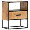 vidaXL Mesita de noche de madera maciza de mango 40x30x50 cm