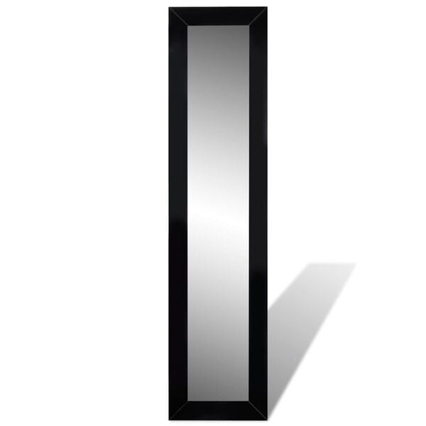 vidaXL Espejos Negro Cristal