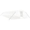 vidaXL Invernadero con estructura de acero blanco 70 m&sup2; 14x5x2,3 m