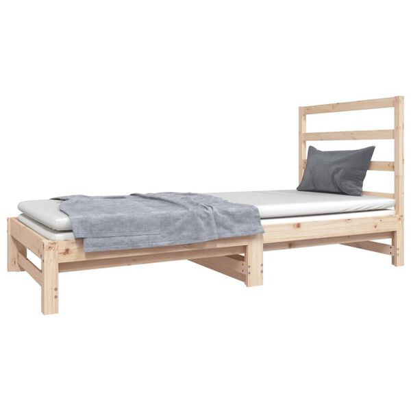 vidaXL Sof&aacute; cama extra&iacute;ble sin colch&oacute;n 2x(90x190) cm