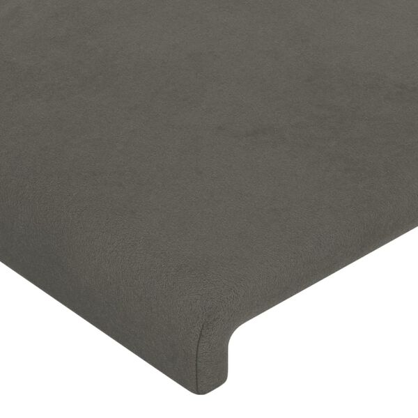 vidaXL Cabeceros terciopelo gris oscuro 180x5x78/88 cm