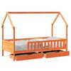vidaXL Estructura de cama para ni&ntilde;os con cajones madera pino 80x200 cm