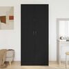 vidaXL Armario Roble Negro 90 x 52 x 200 cm Madera contrachapada