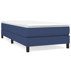 vidaXL Estructura de cama con somier tela azul 90x190 cm