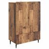 vidaXL Aparador con caj&oacute;n Madera envejecida 66 x 34,5 x 97 cm