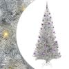 vidaXL &Aacute;rbol de Navidad Plateado 210 cm PET