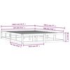 vidaXL Estructura cama doble peque&ntilde;a madera maciza 135x190 cm