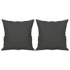 vidaXL Sof&aacute; 3 plazas almohadas y cojines microfibra gris oscuro 210 cm
