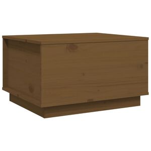 vidaXL Mesa de centro madera maciza de pino marr&oacute;n miel 60x50x35 cm