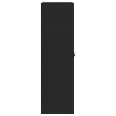 vidaXL Armario archivador de acero negro 90x40x140 cm