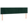 vidaXL Cama box spring con colch&oacute;n terciopelo verde oscuro 120x190 cm