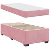 vidaXL Estructura de cama con colch&oacute;n Rosa 80 x 200 cm tela