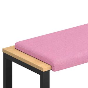 vidaXL Coj&iacute;n de banco Tela Rosa Profundidad 35 cm