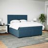 vidaXL Cama box spring con colch&oacute;n terciopelo azul 180x200 cm