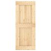 vidaXL Puerta corredera con herrajes madera maciza de pino 85x210 cm