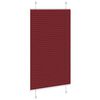 vidaXL Estor Plisado rojo burdeos 80x100 cm Tela Ancho 79,4 cm