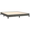 vidaXL Estructura de cama sin colch&oacute;n terciopelo gris oscuro 160x200cm