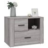 vidaXL Mesita de noche madera contrachapada gris Sonoma 60x36x45 cm