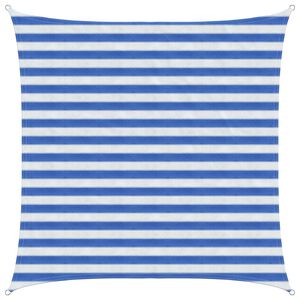 vidaXL Toldo Vela Azul y Blanco 2 x 2 m HDPE
