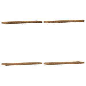 vidaXL Estantes pared 4 ud madera ingenier&iacute;a roble artisan 40x10x1,5cm