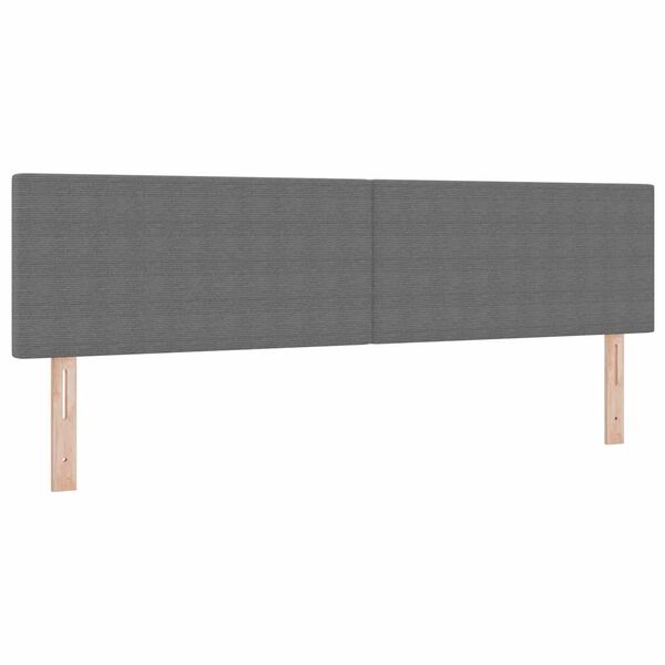 vidaXL Cabecero con cabecera Gris Claro 180 cm Cuero sint&eacute;tico