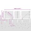 vidaXL Poste de Valla Gris 100 x 0,6 m (malla de 25 x 25 mm)